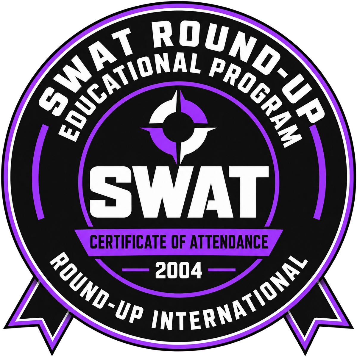 SWAT Round-Up International — Certificate of Attendance, 2004